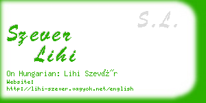 szever lihi business card